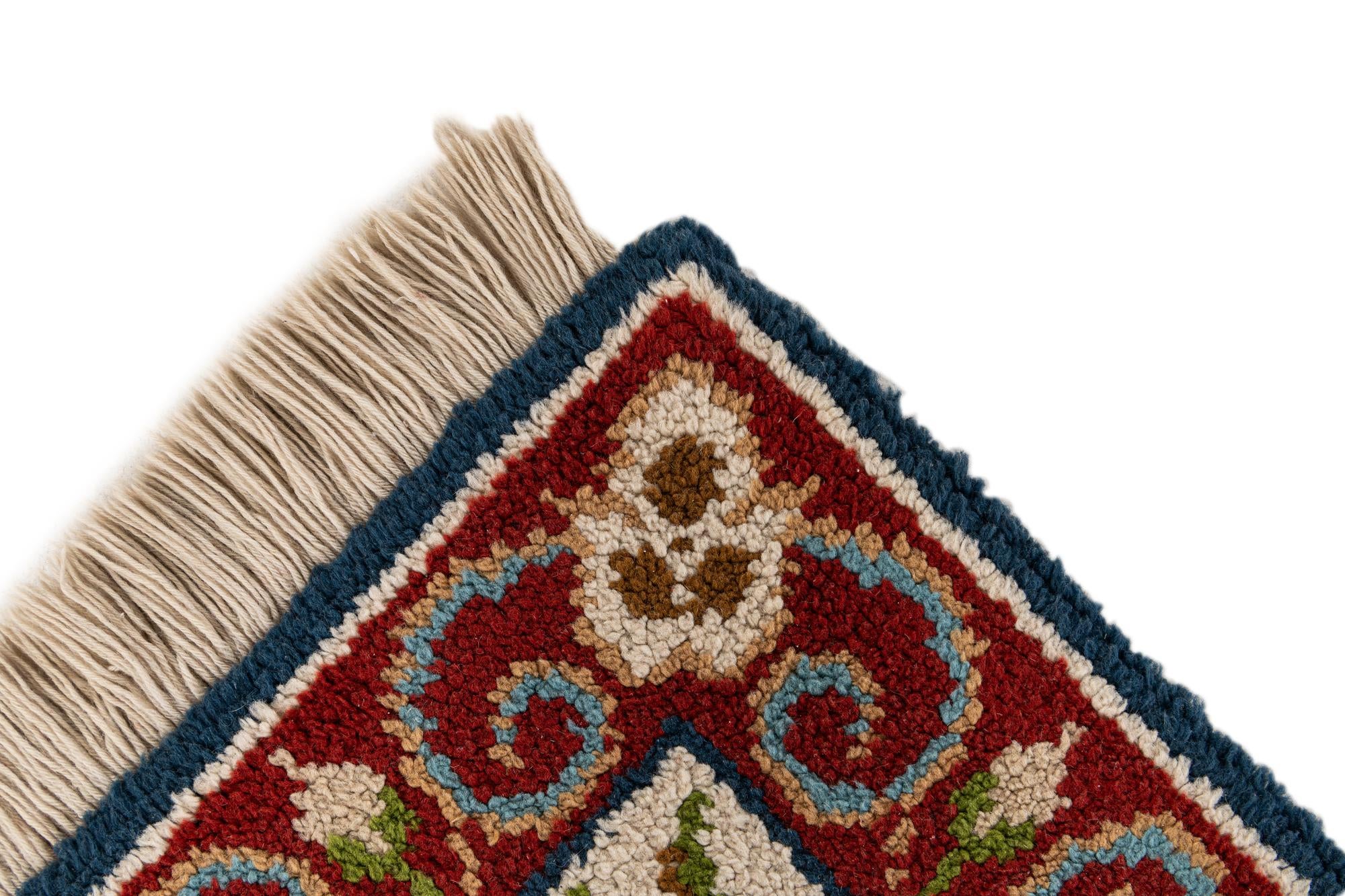 2' 10 x 4' 10 Hand Knotted Jaipur Agra Wool Rug