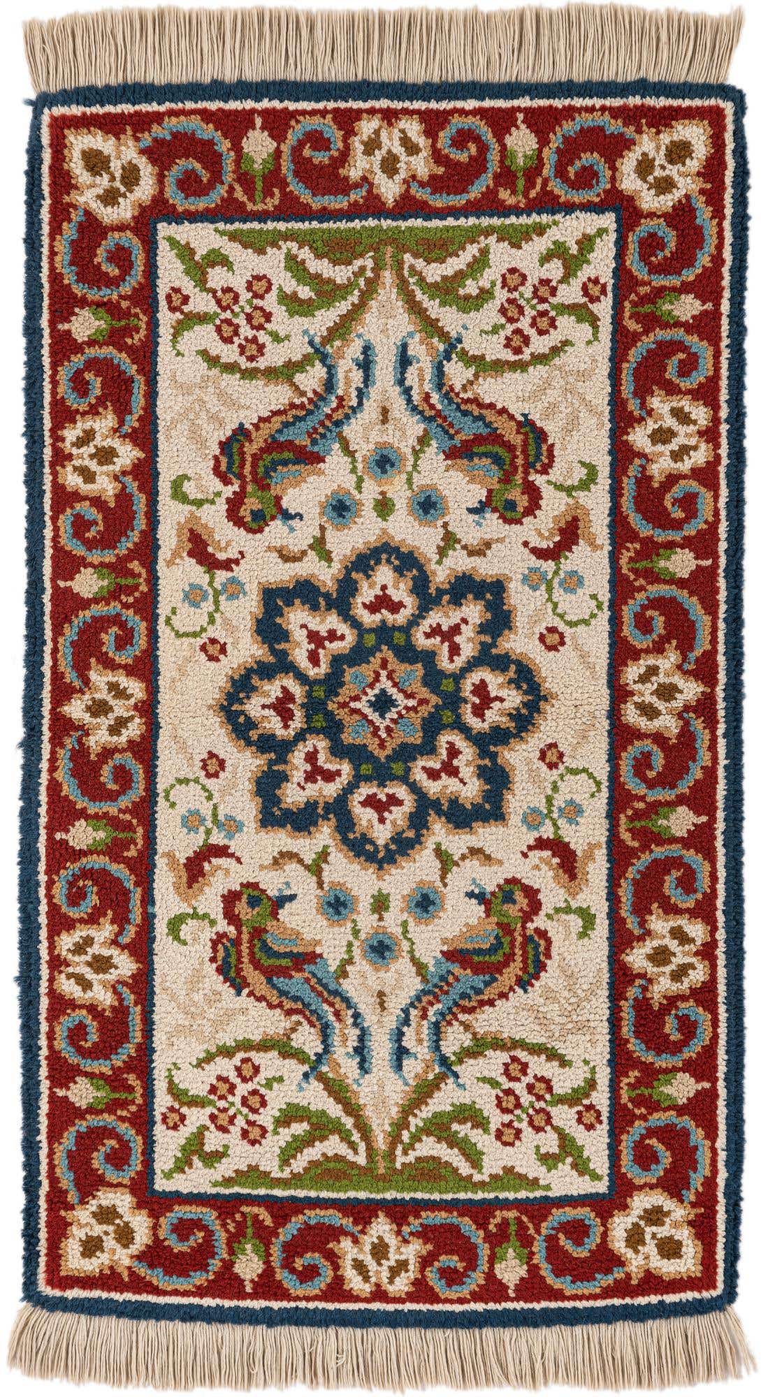 2' 10 x 4' 10 Hand Knotted Jaipur Agra Wool Rug