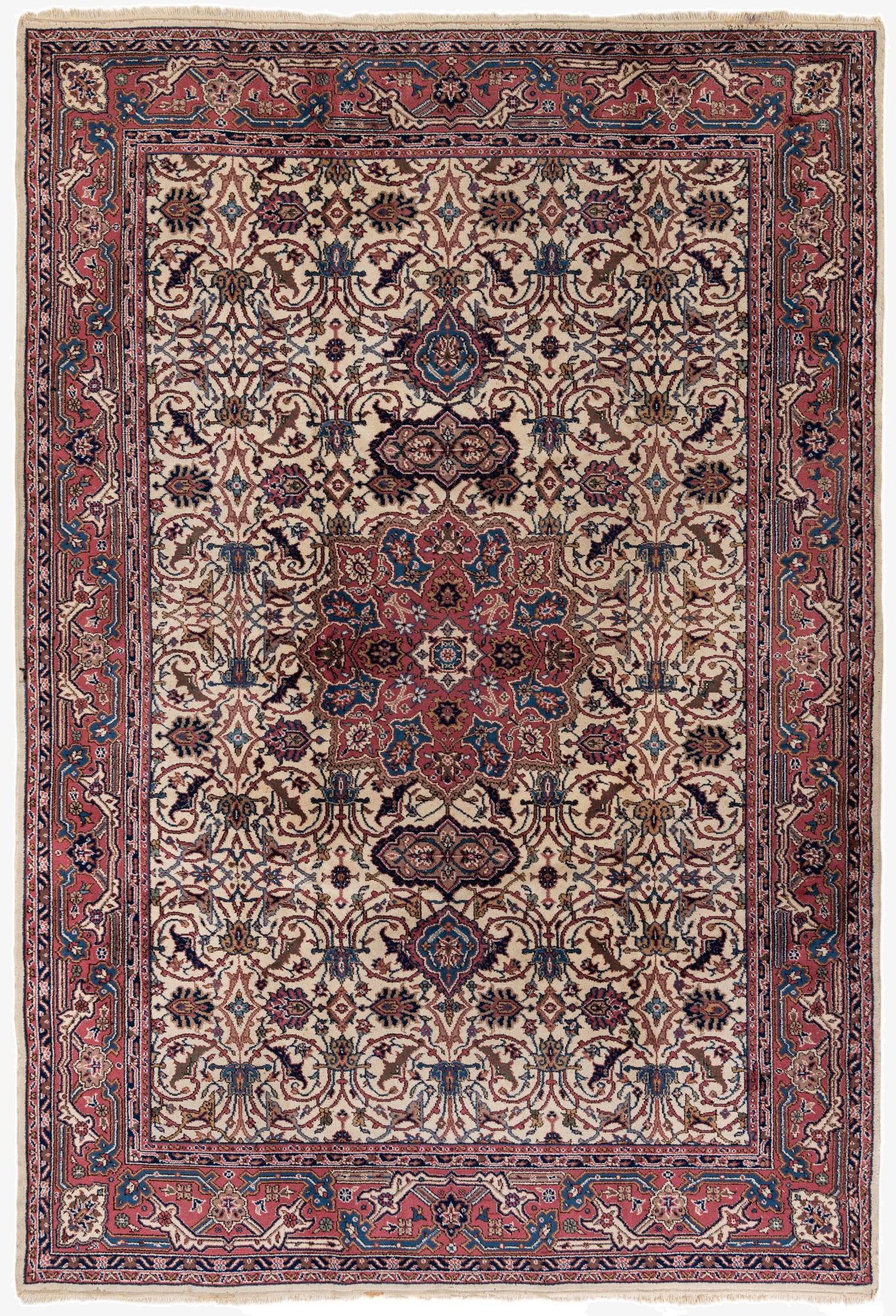 7' 1 x 11' 7  Hand Knotted Jaipur Agra Wool Rug