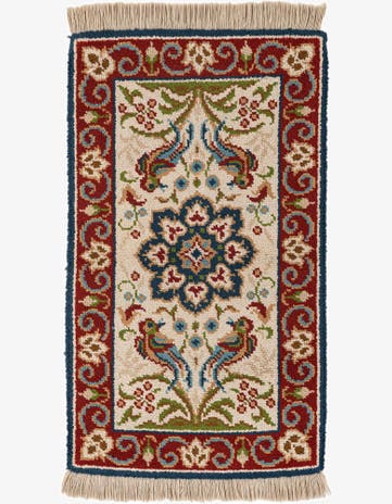 2' 10 x 4' 10 Hand Knotted Jaipur Agra Wool Rug