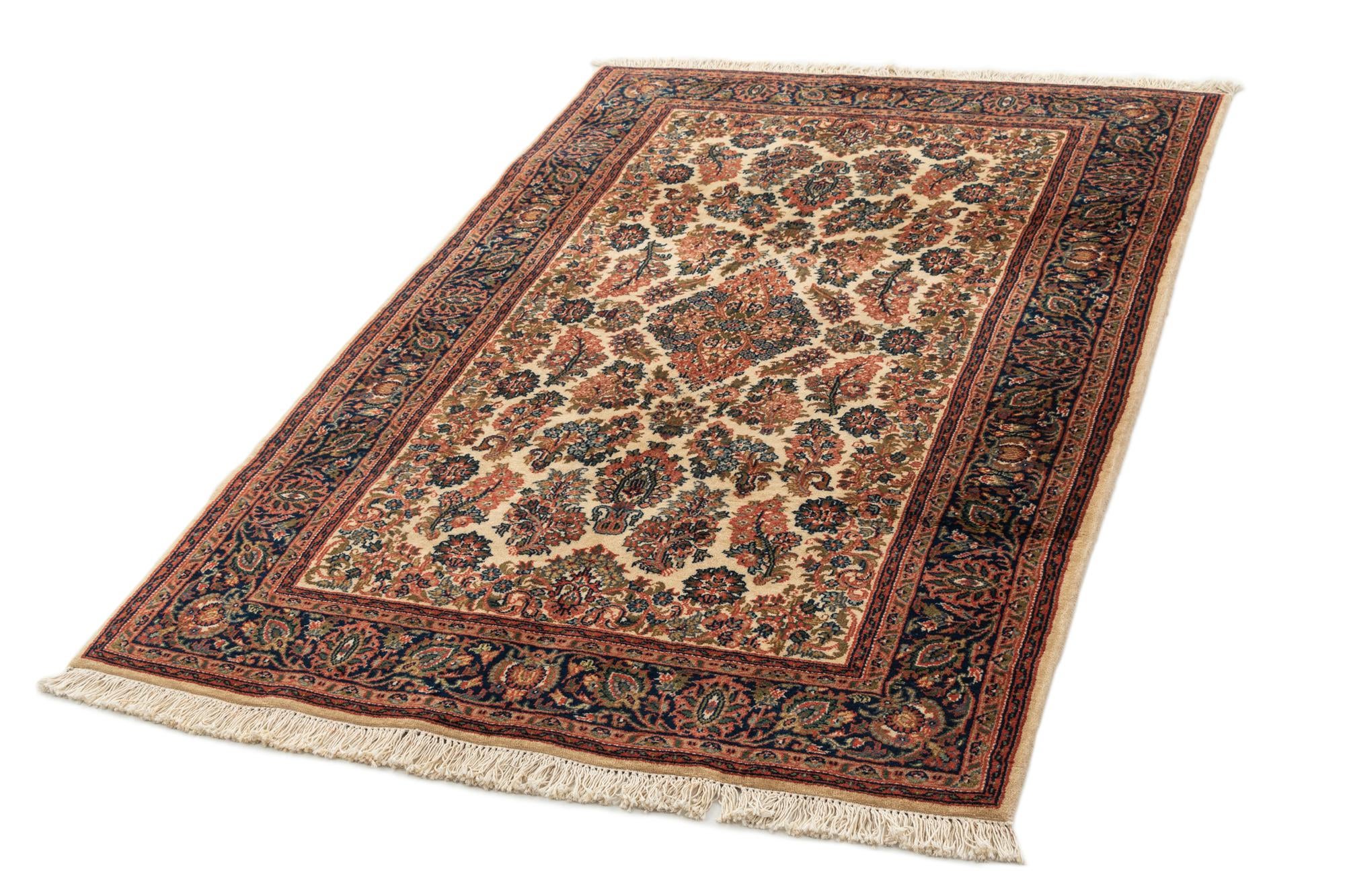 4' 1 x 6' 3 Hand Knotted Jaipur Wool Rug
