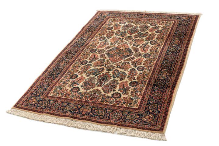 4' 1 x 6' 3 Hand Knotted Jaipur Wool Rug