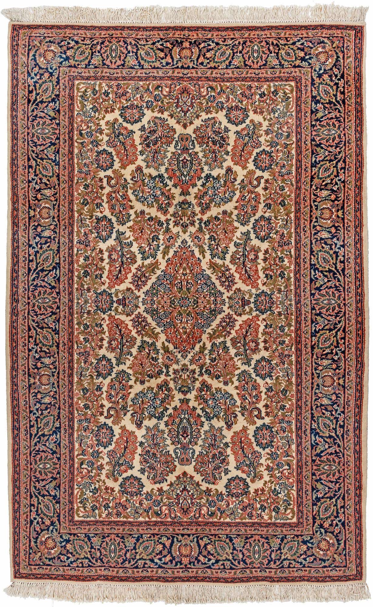 4' 1 x 6' 3 Hand Knotted Jaipur Wool Rug