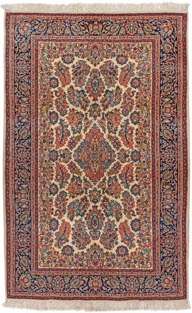 4' 1 x 6' 3 Hand Knotted Jaipur Wool Rug
