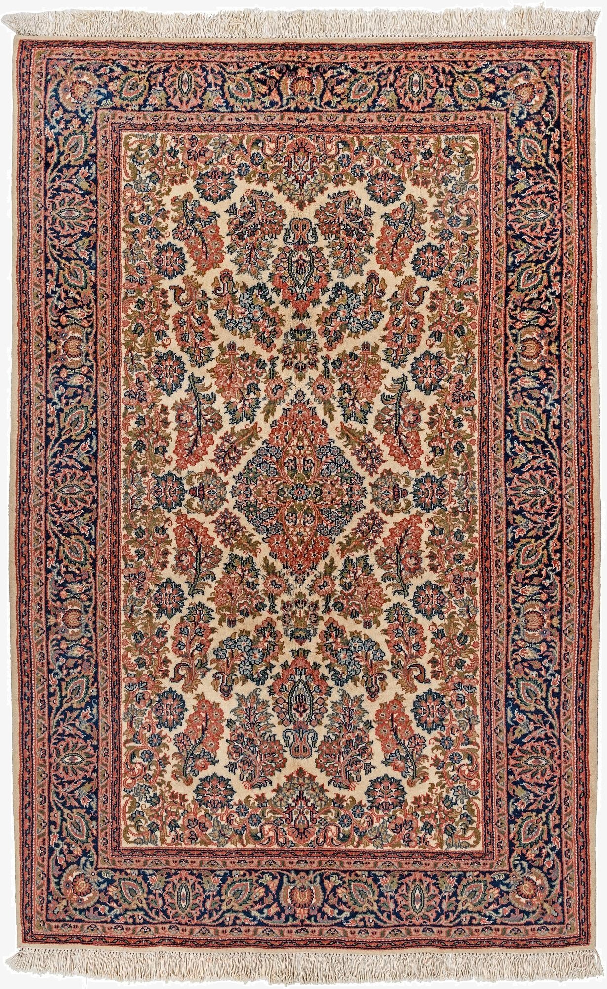 4' 1 x 6' 3  Hand Knotted Jaipur Wool Rug