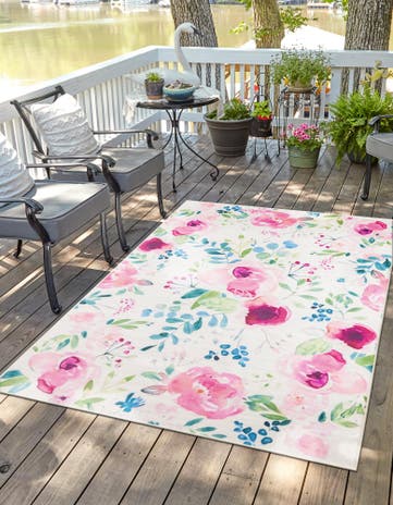 2' x 3' 1 Easy-Clean Jill Zarin Caribbean Indoor / Outdoor Rug