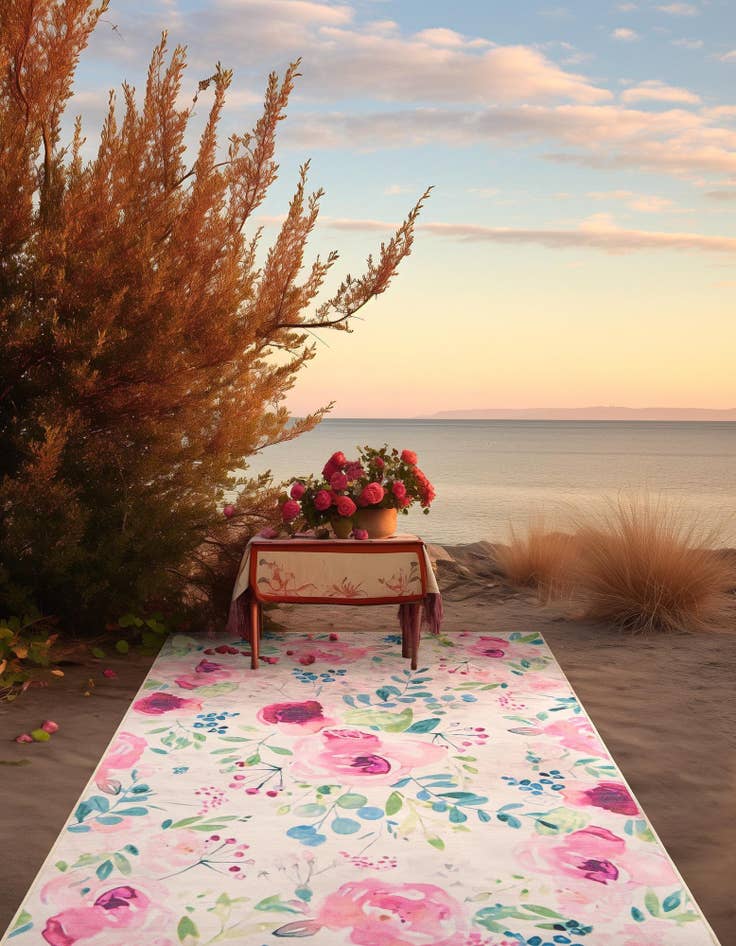 Detail image of 2' x 3' 1 Easy-Clean Jill Zarin Caribbean Indoor / Outdoor Rug