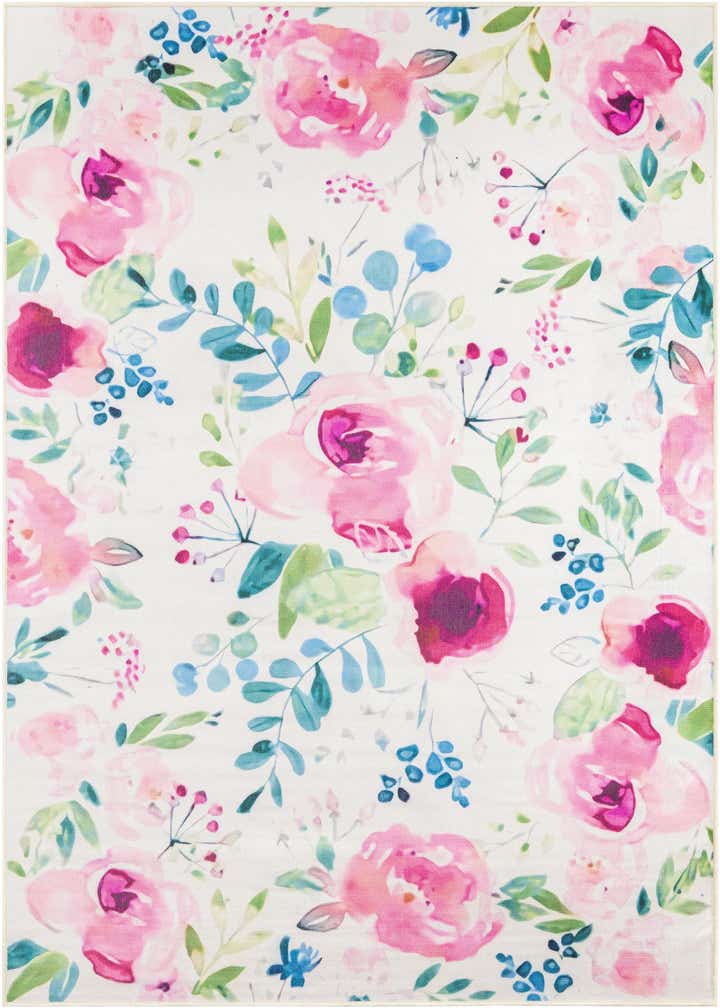 5' 3 x 8' Easy-Clean Jill Zarin Caribbean Indoor / Outdoor Rug