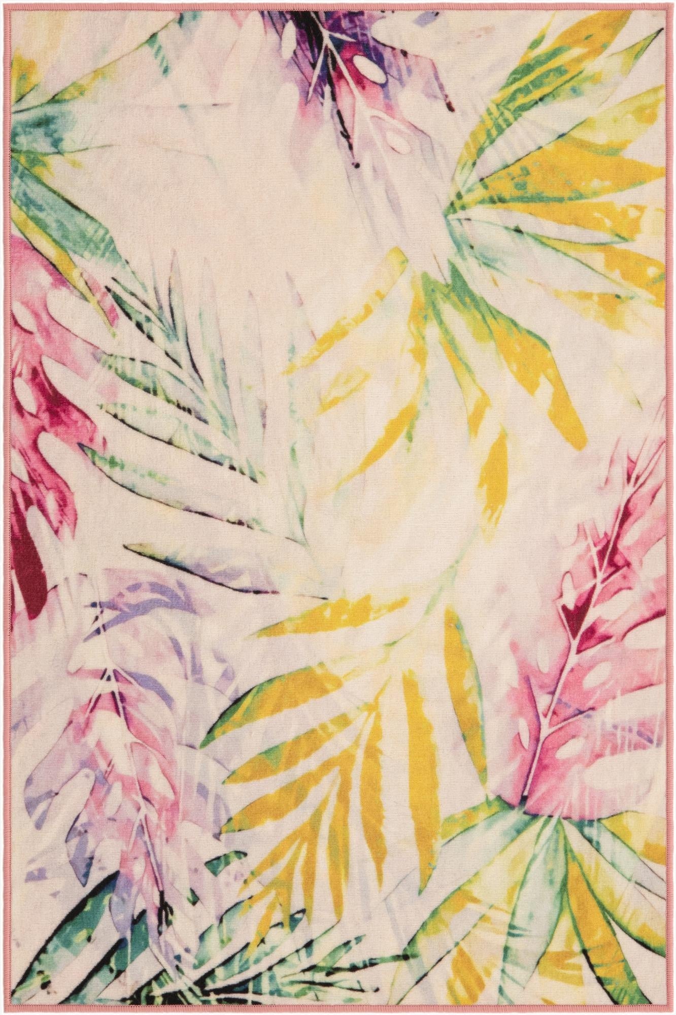  3' 3 x 4' 10  Easy-Clean Jill Zarin Caribbean Indoor / Outdoor Rug