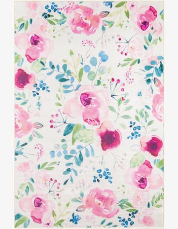 5' 3 x 8' Easy-Clean Jill Zarin Caribbean Indoor / Outdoor Rug