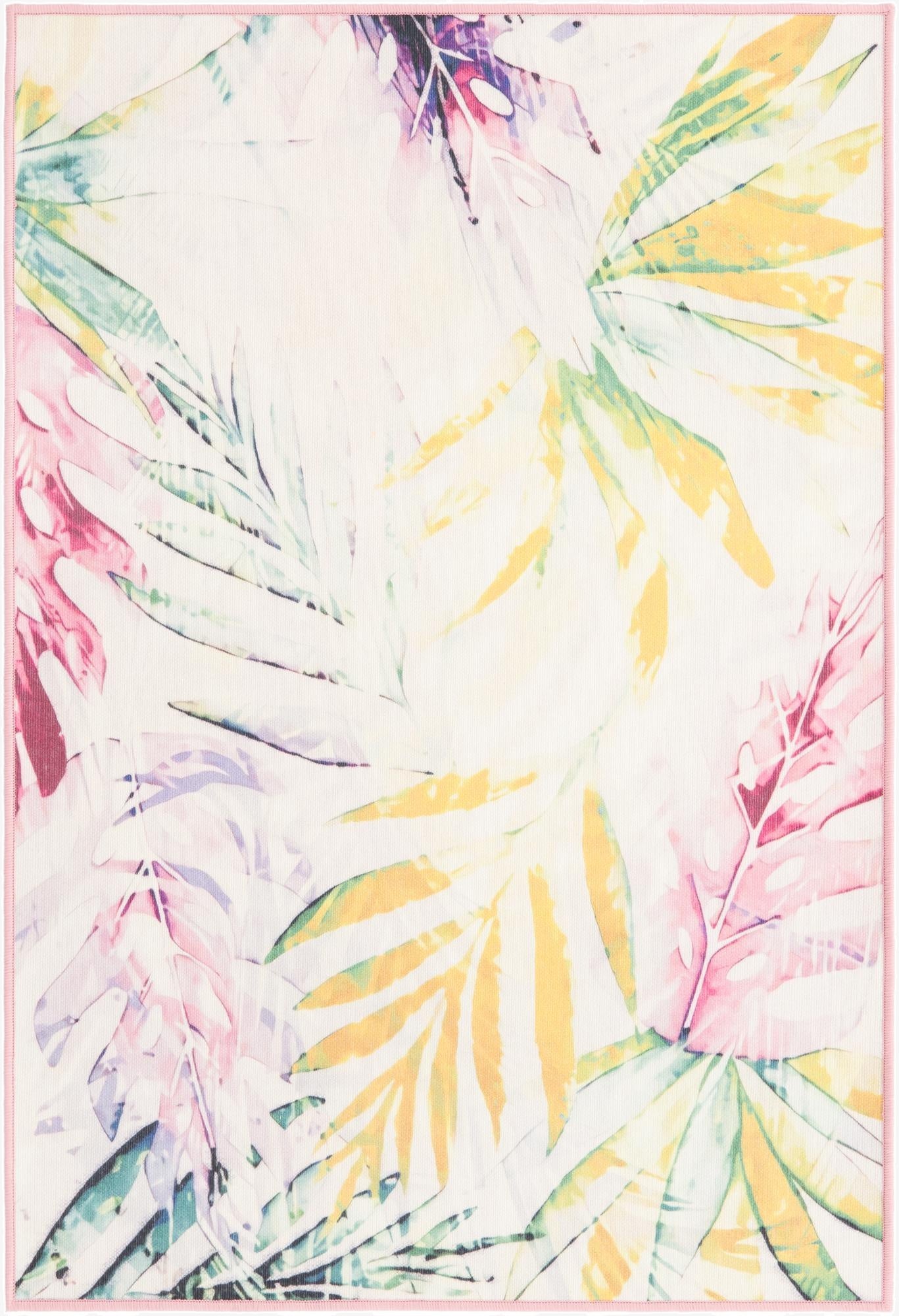 4' x 6'  Washable Jill Zarin Caribbean Aruba Indoor / Outdoor Rug