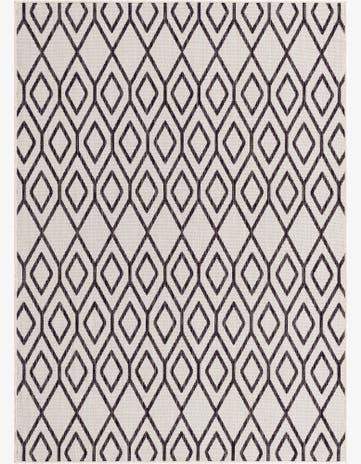 Ivory Easy-Clean Jill Zarin Turks and Caicos Indoor / Outdoor Rug