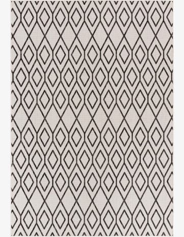 Ivory Easy-Clean Jill Zarin Turks and Caicos Indoor / Outdoor Rug