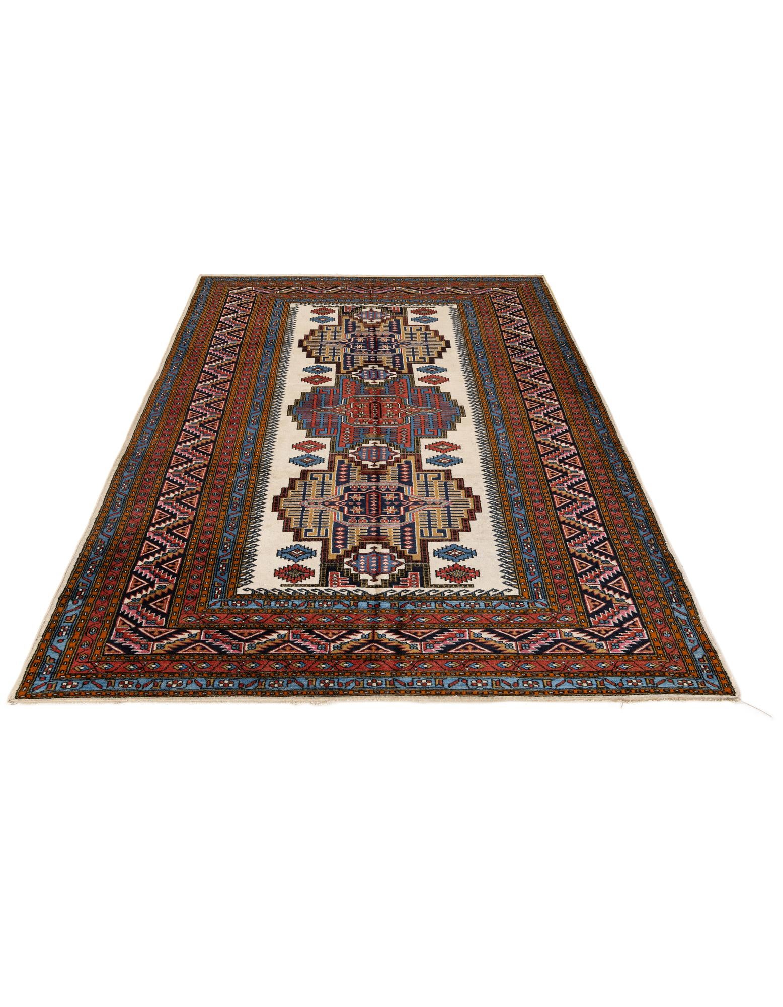 5' 2 x 7' 4 Hand Knotted Kars Wool Rug