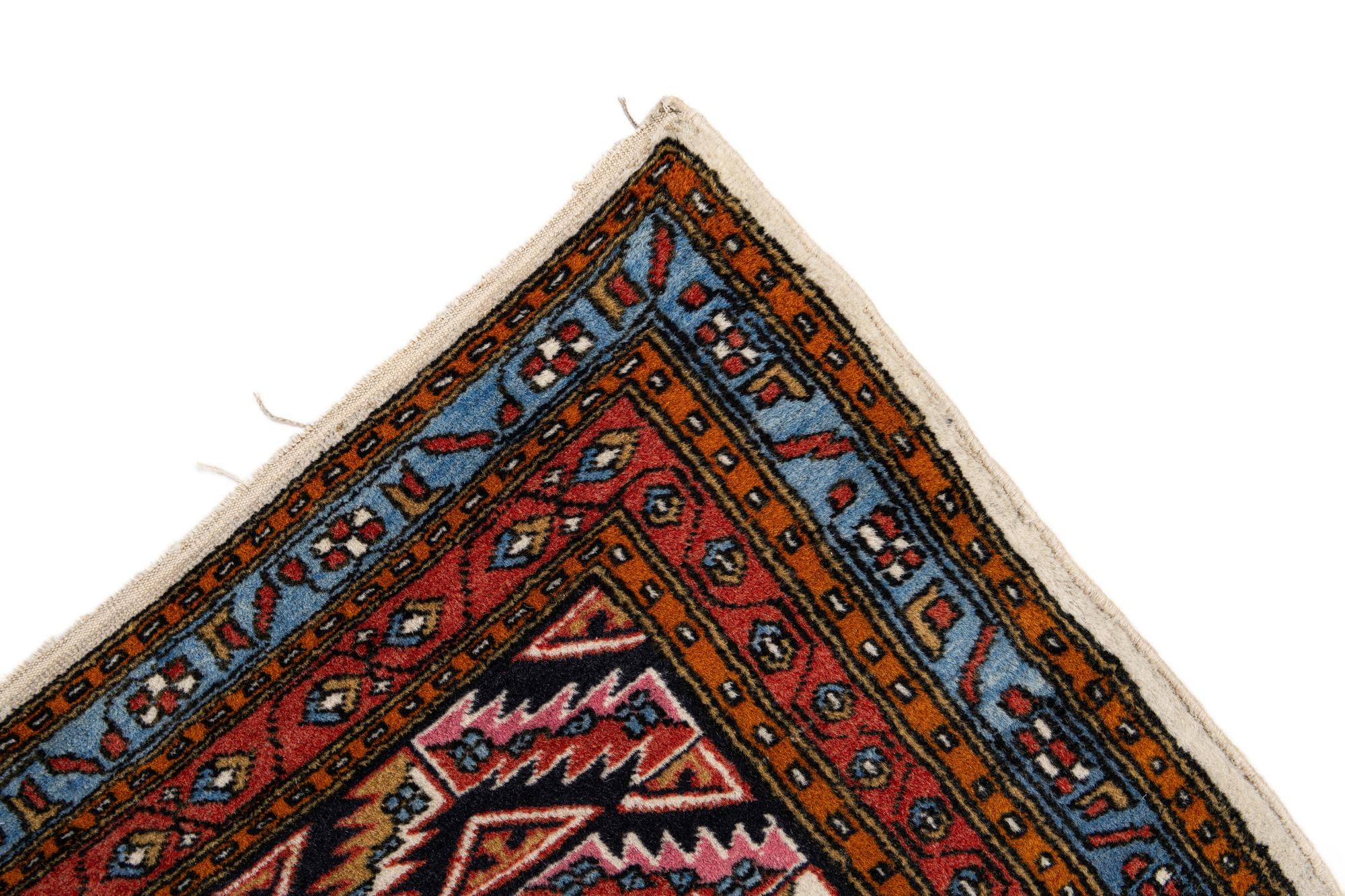 5' 2 x 7' 4 Hand Knotted Kars Wool Rug