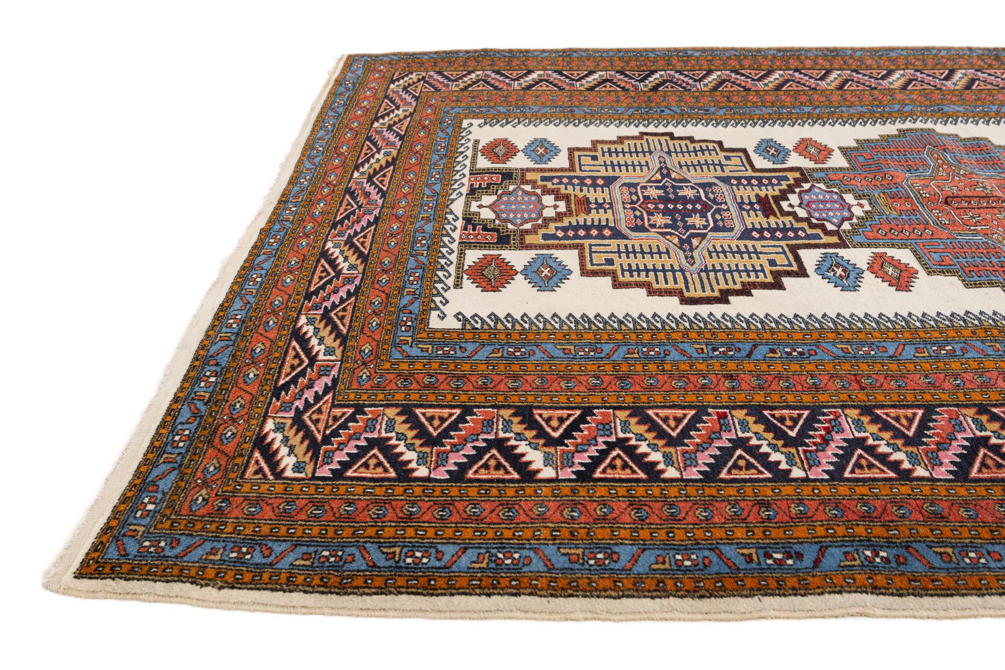 5' 2 x 7' 4 Hand Knotted Kars Wool Rug