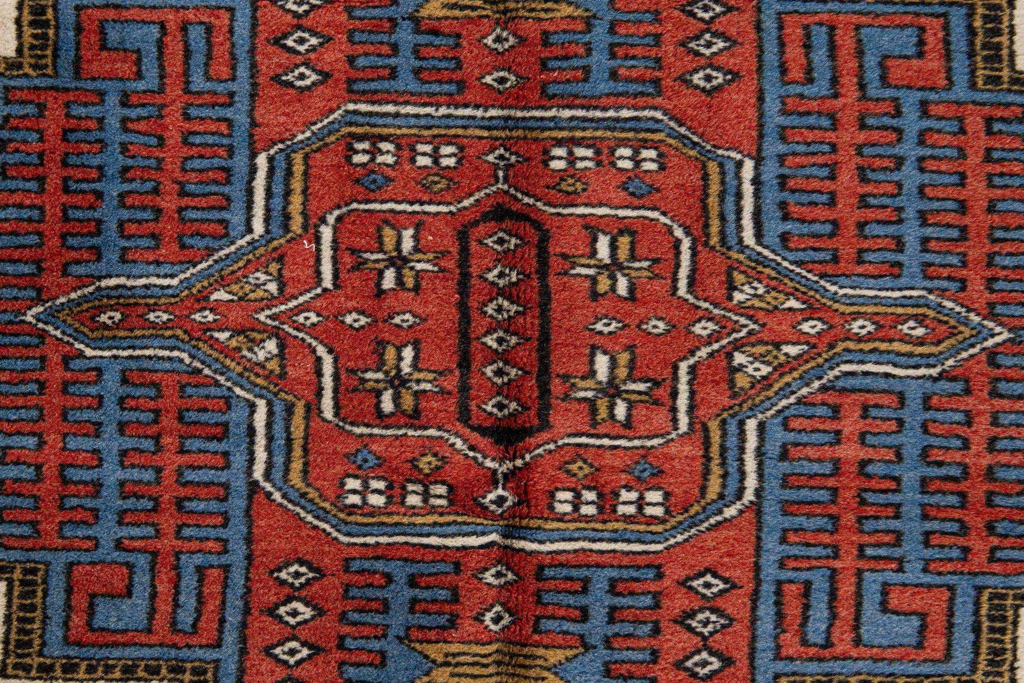 5' 2 x 7' 4 Hand Knotted Kars Wool Rug