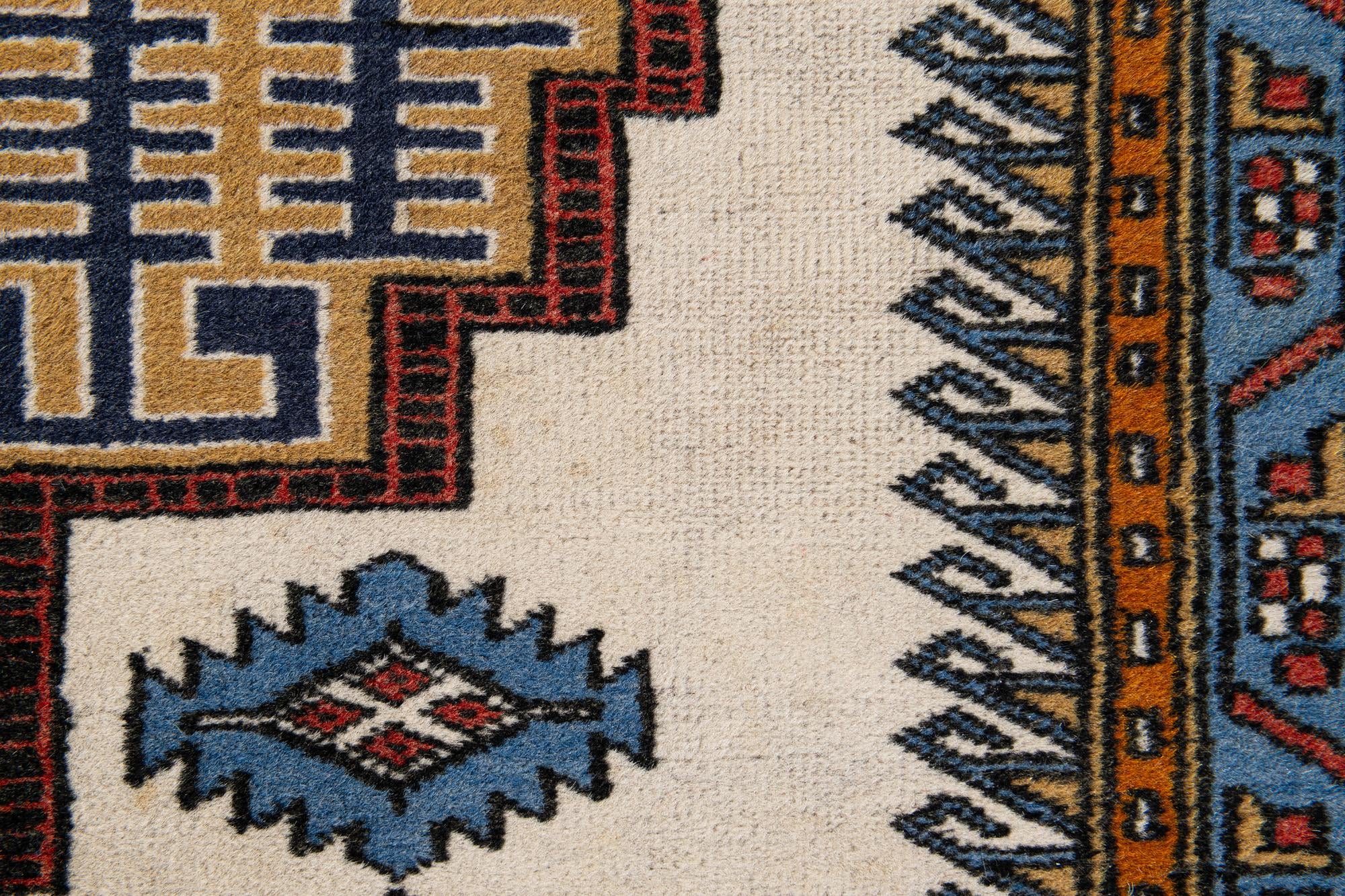 5' 2 x 7' 4 Hand Knotted Kars Wool Rug