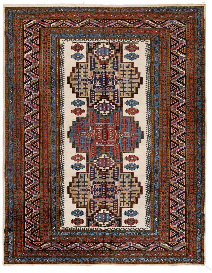 Detail image of 5' 2 x 7' 4 Hand Knotted Kars Wool Rug