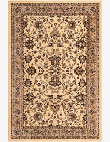 Ivory Kashan Design Rug