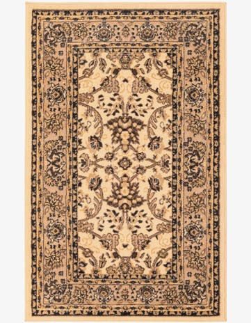Ivory Kashan Design Rug