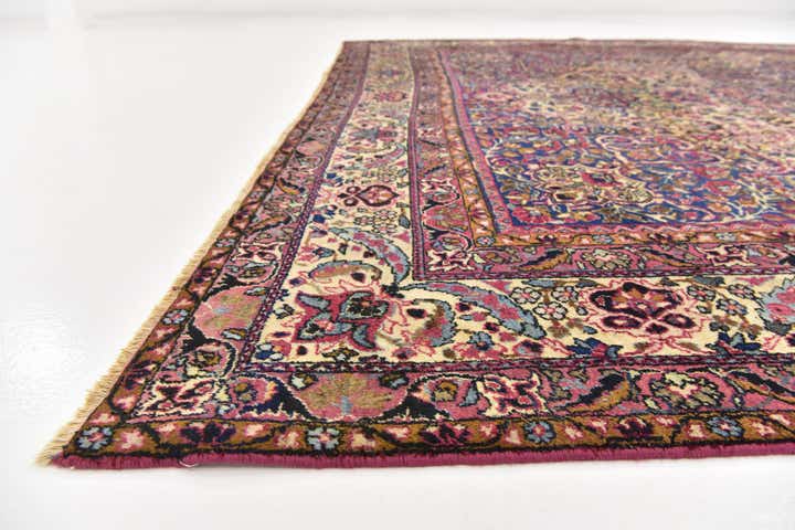 8' 9 x 11' 8 Hand Knotted Kashan Persian Wool Rug