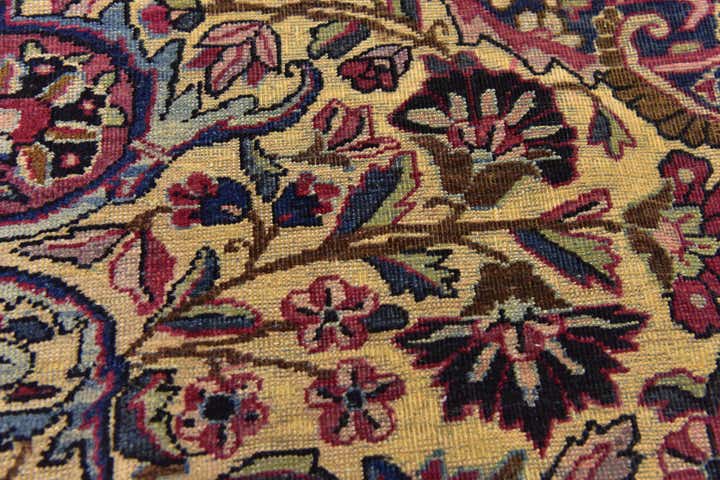 8' 9 x 11' 8 Hand Knotted Kashan Persian Wool Rug