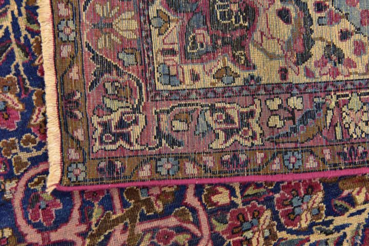 8' 9 x 11' 8 Hand Knotted Kashan Persian Wool Rug