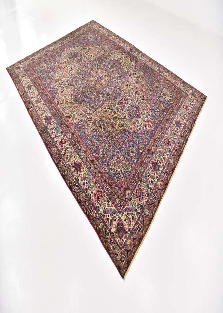 8' 9 x 11' 8 Hand Knotted Kashan Persian Wool Rug