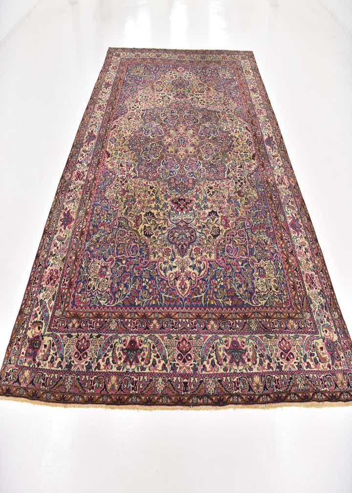 8' 9 x 11' 8 Hand Knotted Kashan Persian Wool Rug