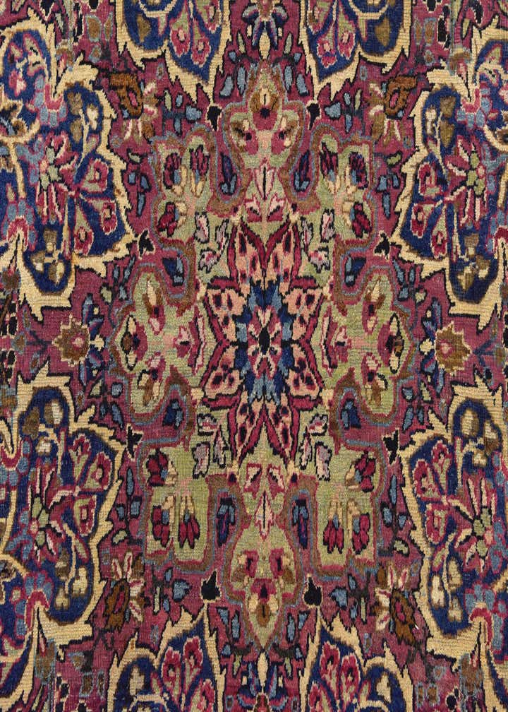 8' 9 x 11' 8 Hand Knotted Kashan Persian Wool Rug