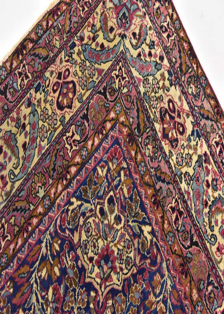 8' 9 x 11' 8 Hand Knotted Kashan Persian Wool Rug