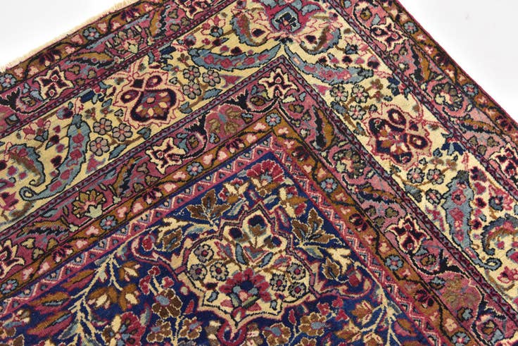 Detail image of 8' 9 x 11' 8 Hand Knotted Kashan Persian Wool Rug