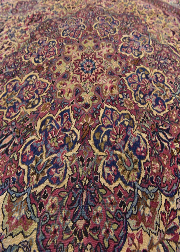 8' 9 x 11' 8 Hand Knotted Kashan Persian Wool Rug
