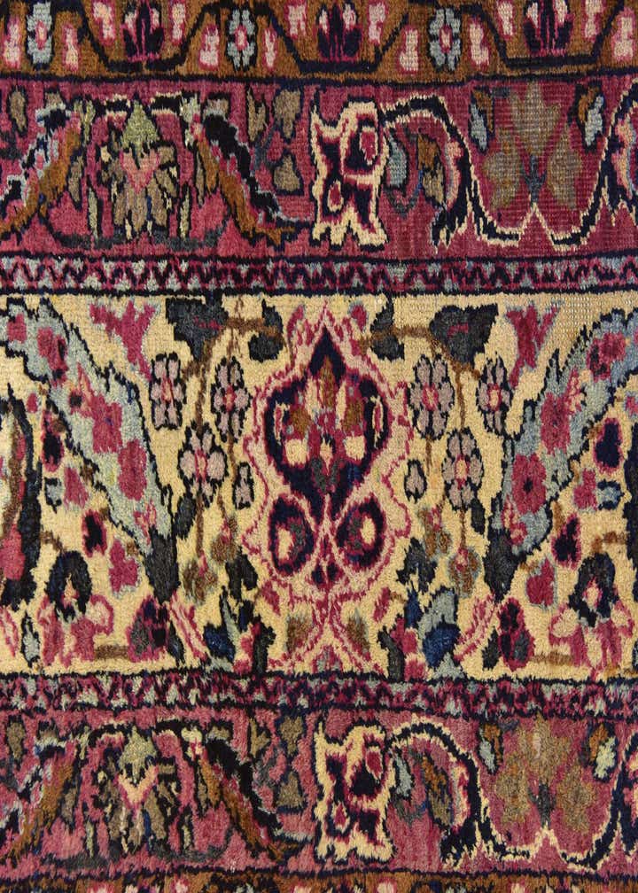 8' 9 x 11' 8 Hand Knotted Kashan Persian Wool Rug