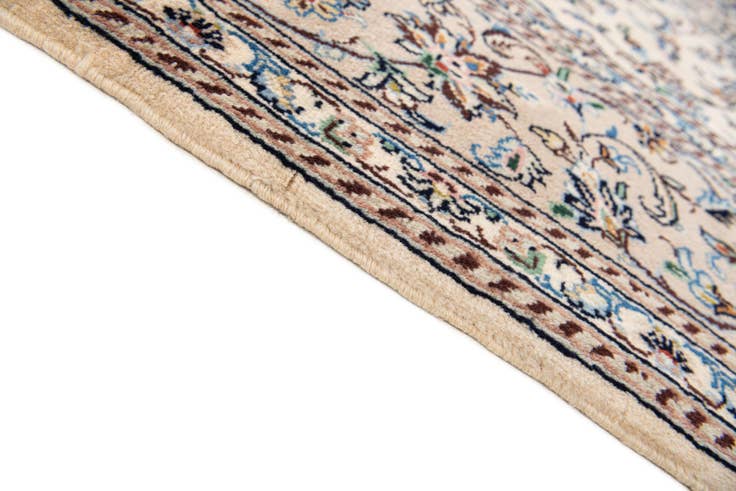 Detail image of 6' 7 x 9' 3 Hand Knotted Kashan Persian Wool Rug
