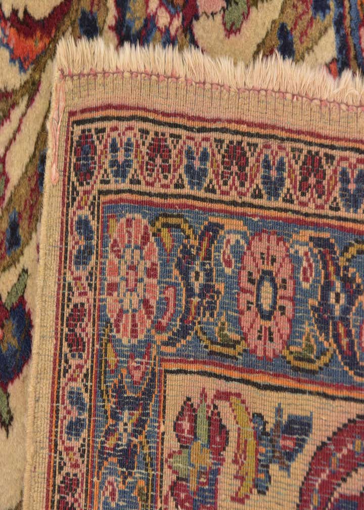 7' 3 x 10' 5 Hand Knotted Kashan Persian Wool Rug