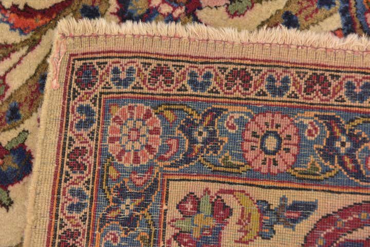 7' 3 x 10' 5 Hand Knotted Kashan Persian Wool Rug