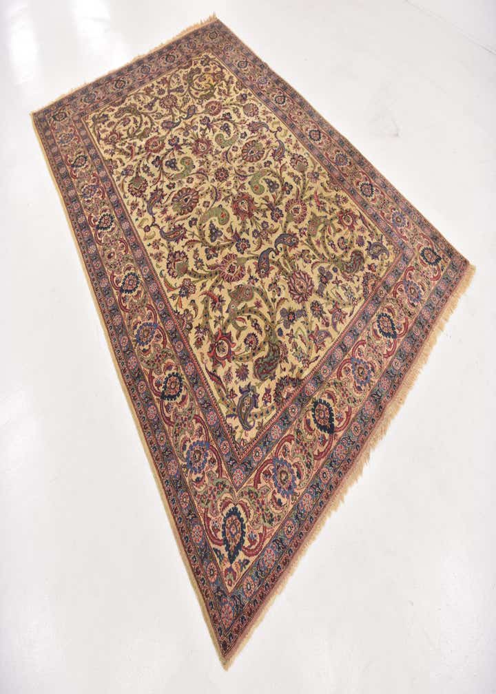 7' 3 x 10' 5 Hand Knotted Kashan Persian Wool Rug