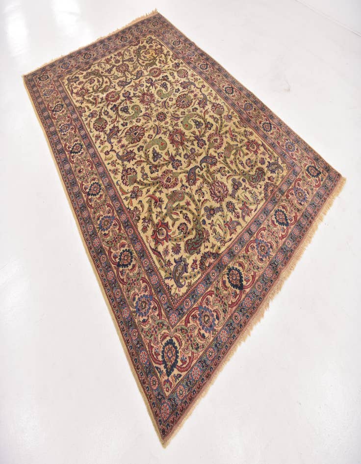 Detail image of 7' 3 x 10' 5 Hand Knotted Kashan Persian Wool Rug