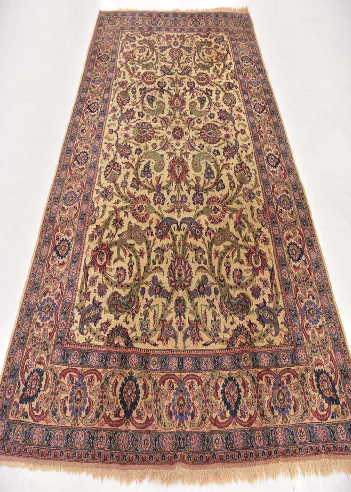 7' 3 x 10' 5 Hand Knotted Kashan Persian Wool Rug