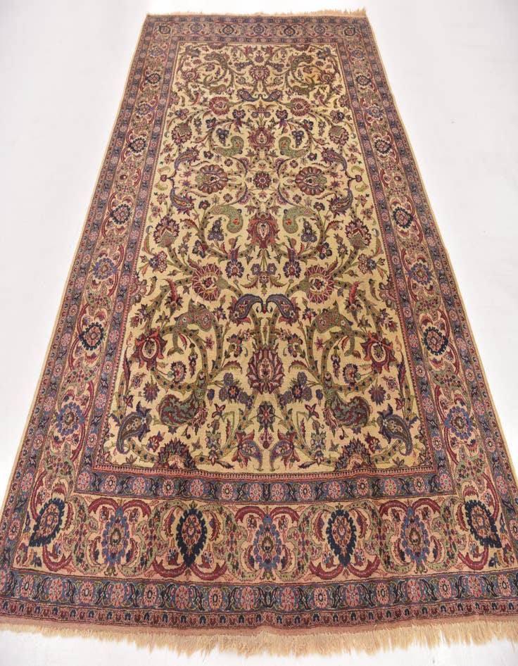 Detail image of 7' 3 x 10' 5 Hand Knotted Kashan Persian Wool Rug