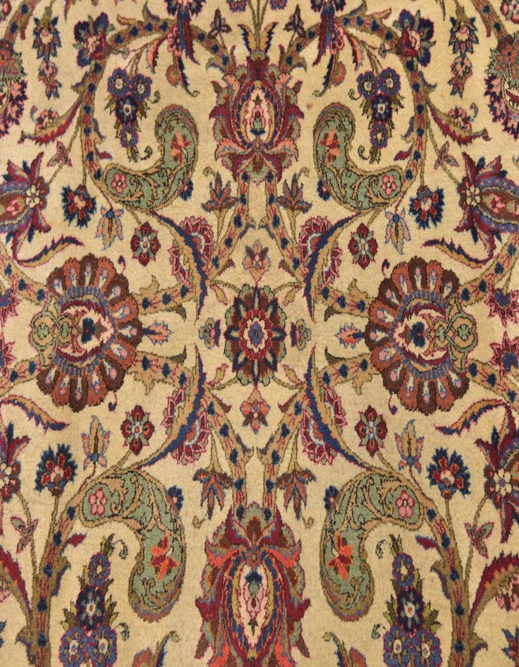 Detail image of 7' 3 x 10' 5 Hand Knotted Kashan Persian Wool Rug