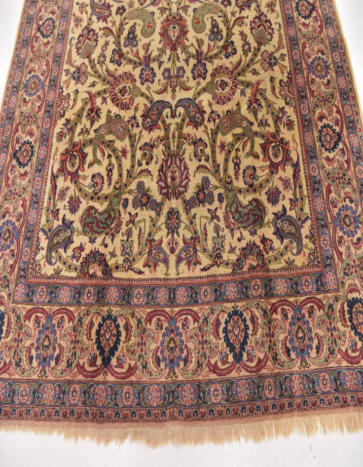 Detail image of 7' 3 x 10' 5 Hand Knotted Kashan Persian Wool Rug