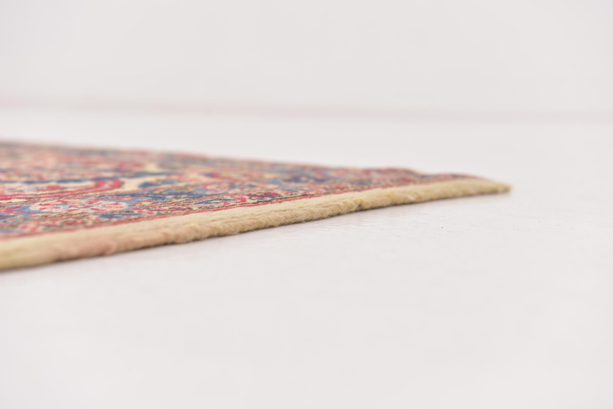 7' 3 x 10' 5 Hand Knotted Kashan Persian Wool Rug