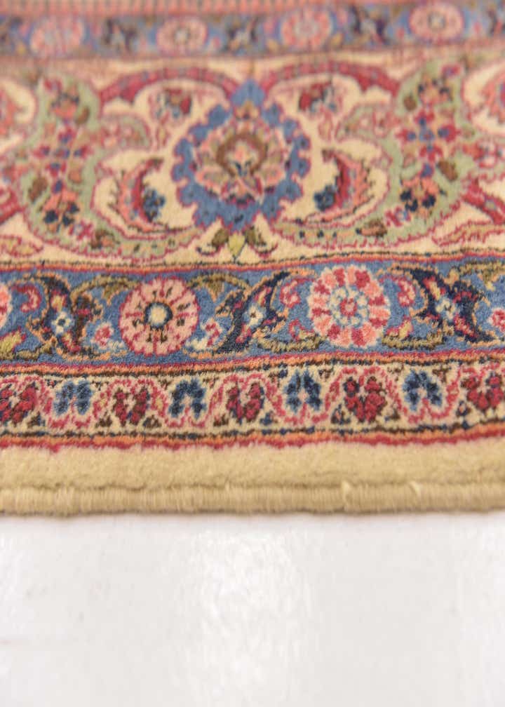 7' 3 x 10' 5 Hand Knotted Kashan Persian Wool Rug