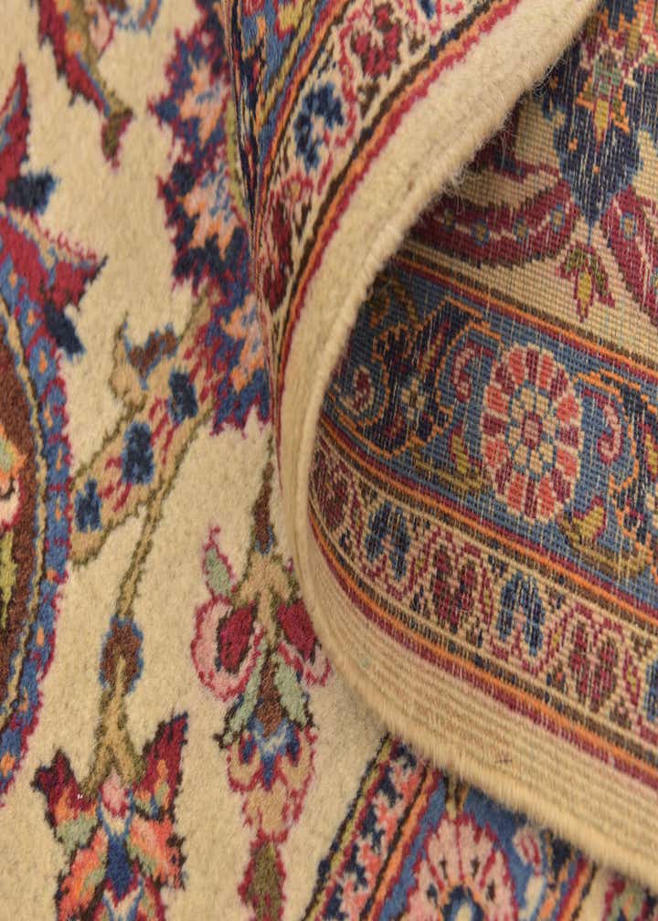 7' 3 x 10' 5 Hand Knotted Kashan Persian Wool Rug