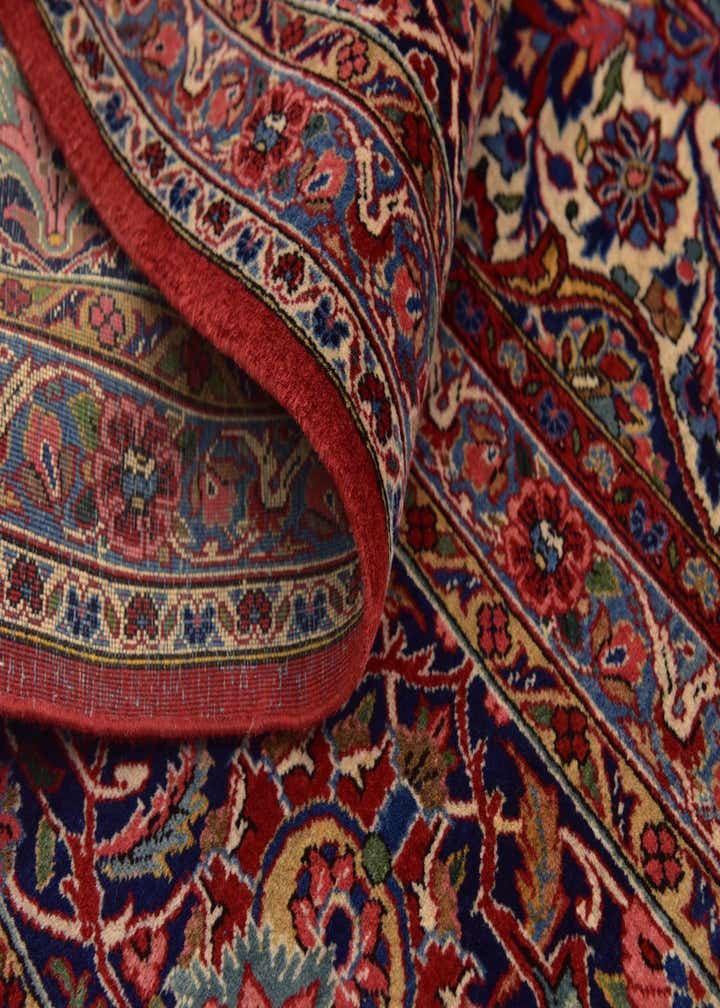 8' 8 x 12' 2 Hand Knotted Kashan Persian Rug