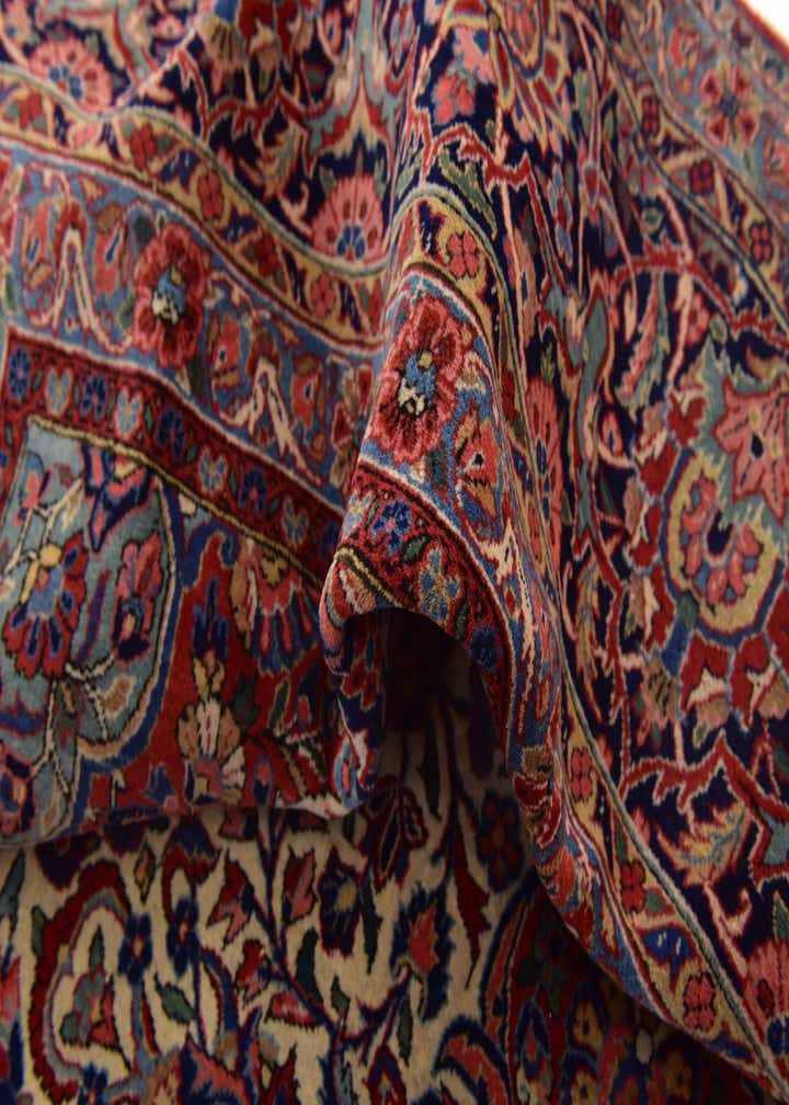 8' 8 x 12' 2 Hand Knotted Kashan Persian Rug