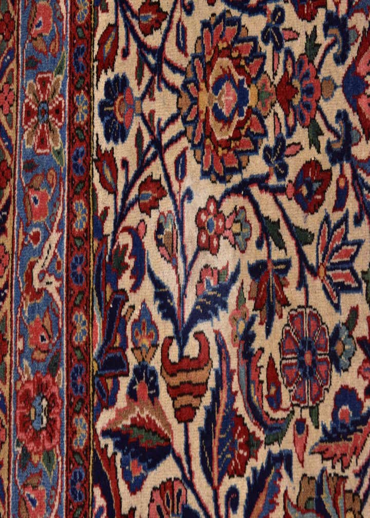 8' 8 x 12' 2 Hand Knotted Kashan Persian Rug